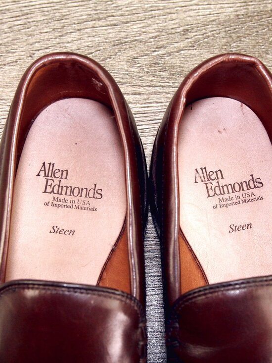 * NIB * $395 Allen Edmonds STEEN Dress Loafer 7 D Dark Chili * add $15 new Trees main image 13